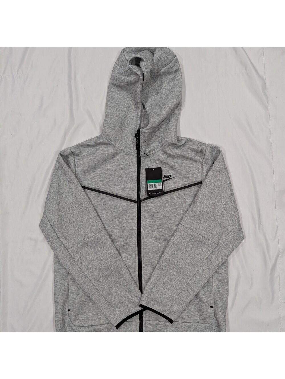 Nike Tech Fleece Full Zip Hoodie M Grey CU4490-063 NWT - Picture 2 of 9